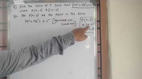 Locus chapter, PA^2+PB^2=2c^2  find the locus of p