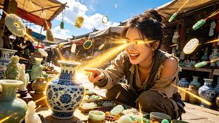 【FULL】Worker girl finds magic stone, gains X-ray eye! Spots gems, makes millions! #drama #film