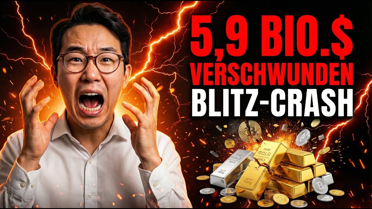 5,9 Billionen $ in 30 Minuten verschwunden: Gold- & Silber-Flash-Crash