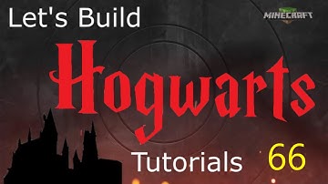 Lets Build Hogwarts in Minecraft Tutorials Part 66. The Clocktower Courtyard Part 2