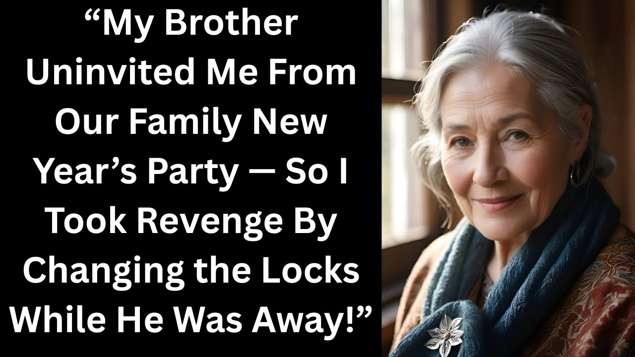 “My Brother Left Me Out of the New Year’s Party — So I Changed the Locks While He Was Away.”