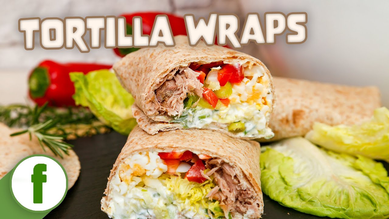 Tortilla Wraps mit Thunfisch und Tzaziki | Schnell &amp; Einfach zum selber ...