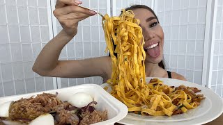 Mukbang/ Парень, годящийся в дедушки🤣❤️👴🏻/  🍝 с грибами и салат🥗