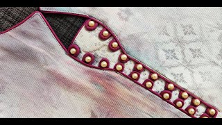 Latest Neck Design Cutting and Stitching with Piping Dori || Beautiful Neckline for Kurti