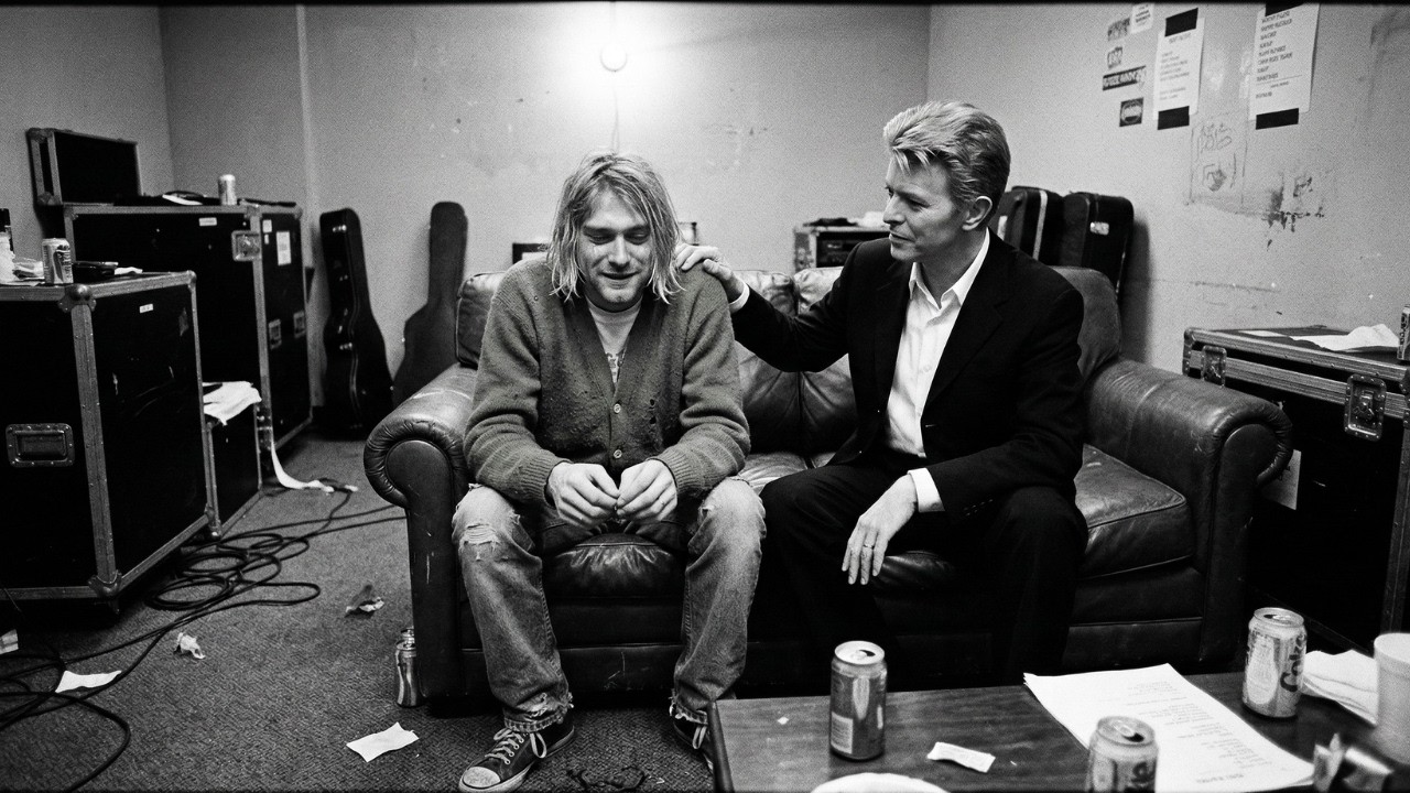 Kurt Cobain Met His HERO David Bowie Backstage — What Happened Next ...