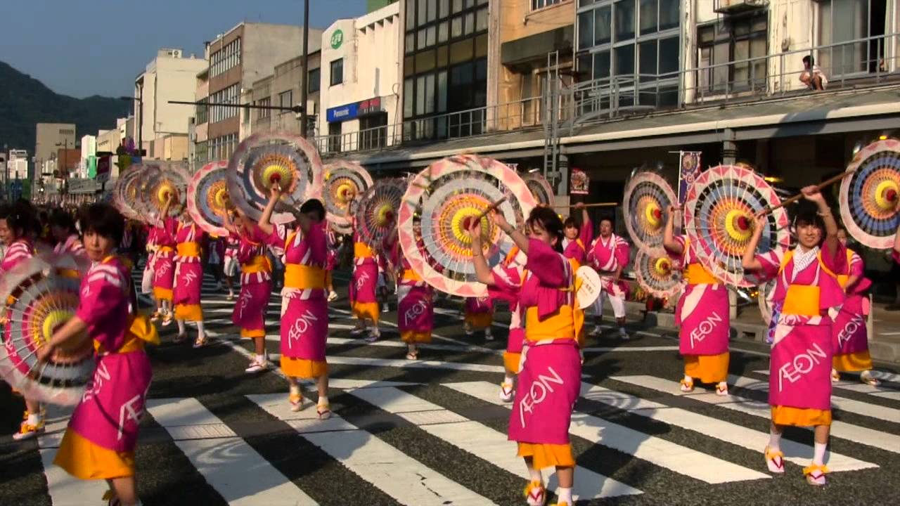 しゃんしゃん祭　踊子傘 🌂百花繚蘭さん 🎵鳥取しゃんしゃん傘踊り 鈴の音フェスタ