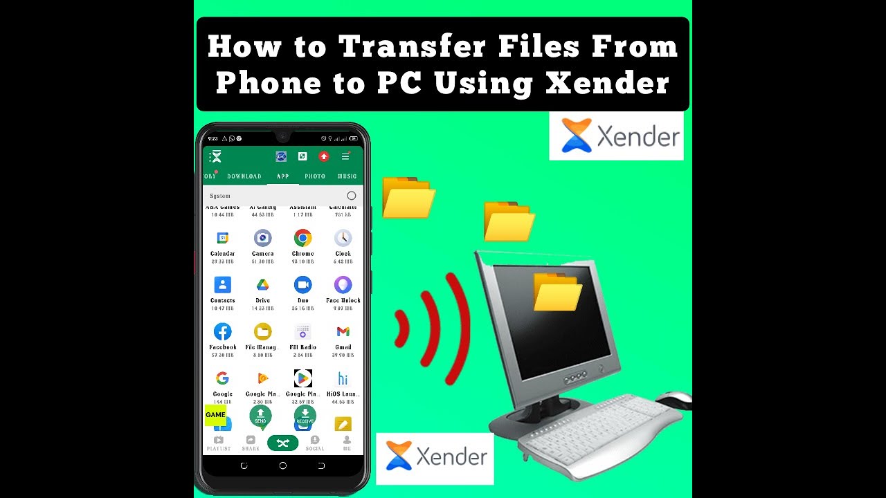 How To Transfer Files From Phone To PC Using Xender Share Files To PC