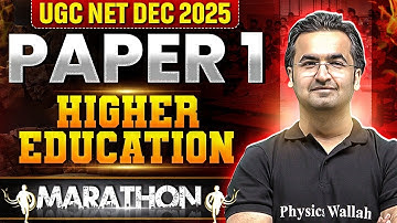 UGC NET Dec 2025 Paper 1 | Higher Education - Marathon | UGC NET Paper 1 | Nishant Sir