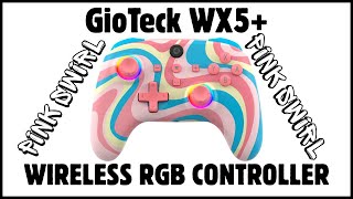 🍭 Gioteck WX5+ Wireless RGB Controller Pink Swirl | Unboxing & First Impressions 🎮