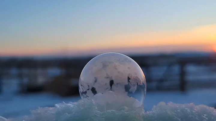 Nevada Photographer Makes Frozen Soap Bubble During Sunrise