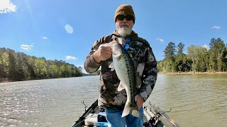 Spring Bass fishing lake Russell