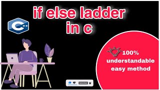 If Else Ladder in c programing || easy method with syntax and example ||#code #education #clanguage