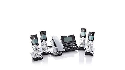 AT T DECT 6.0 Corded/Cordless Phone System w/4 Handsets