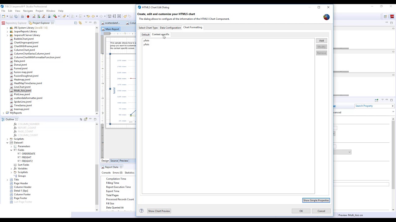 How To Create Line Chart In Jasper Report