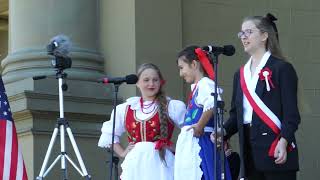 2024-05-05 01197 Soloists of St Albert Polish-American Mission, San Jose sing, Constitution Day