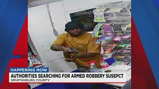 Spartanburg deputies searching for an armed robbery suspect