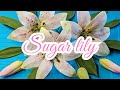 Лилии из мастики /Sugar lily