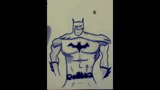 The Batman Pencil Drawing #youtubeshorts #batman #drawing #bats #short #joker #easydrawing