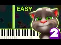 MY TALKING TOM 2 EASY Piano Tutorial