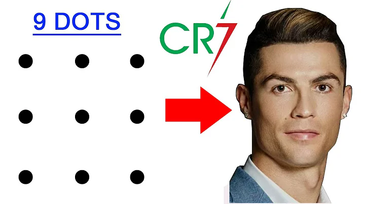 Turn 9 dots into Cristiano Ronaldo drawing easy - How to draw ronaldo drawing outline easy from dots