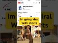 I’m going viral with this sound.🚀 #shorts #viralshorts ##youtubegrowth