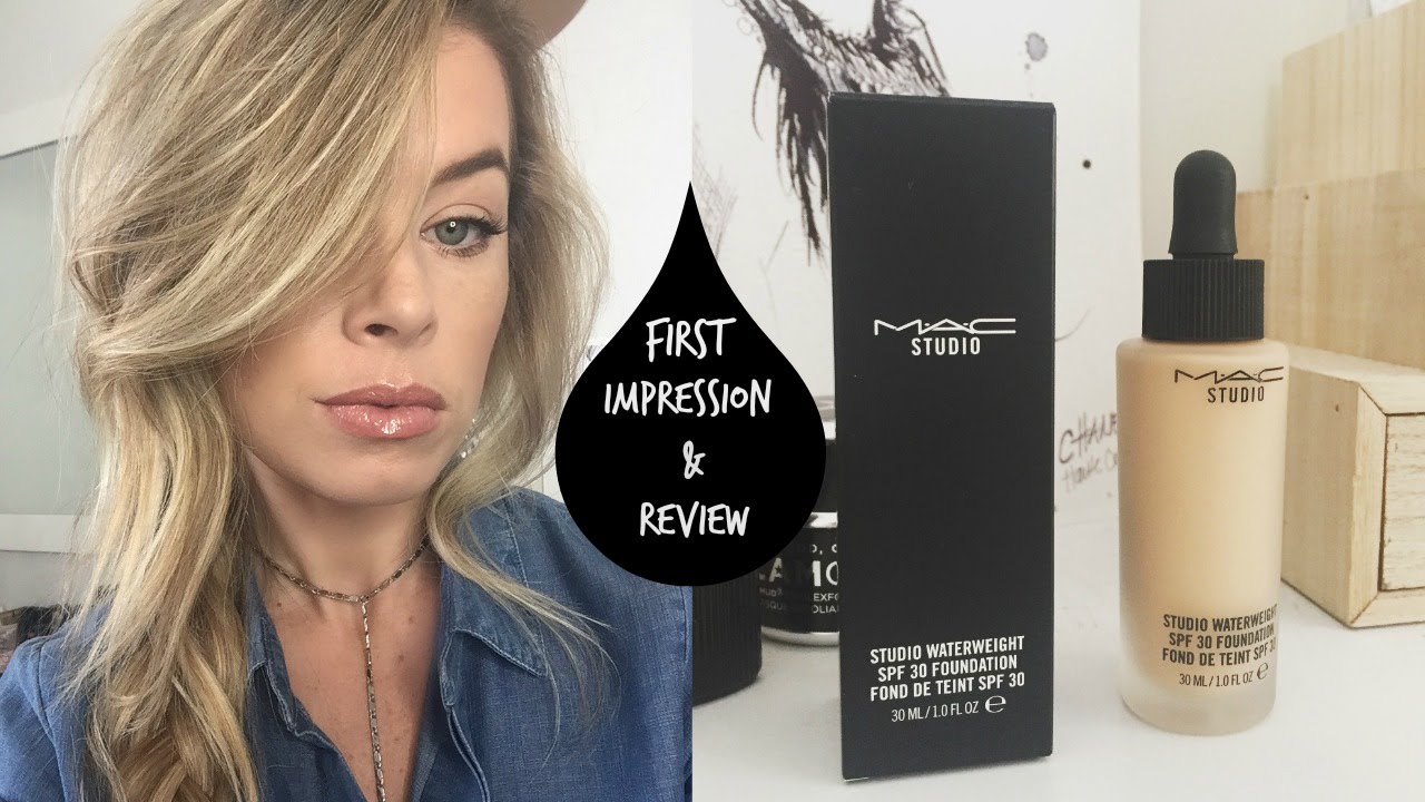 MAC Studio Waterweight Foundation: First Impression and Review