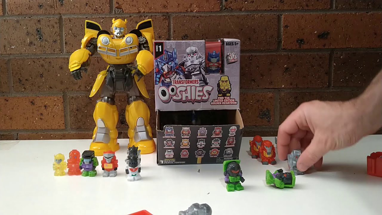 Transformers OOSHIES Series 1 - 7 Pack and Blind Bags - Golden Megatron? Limited Edition