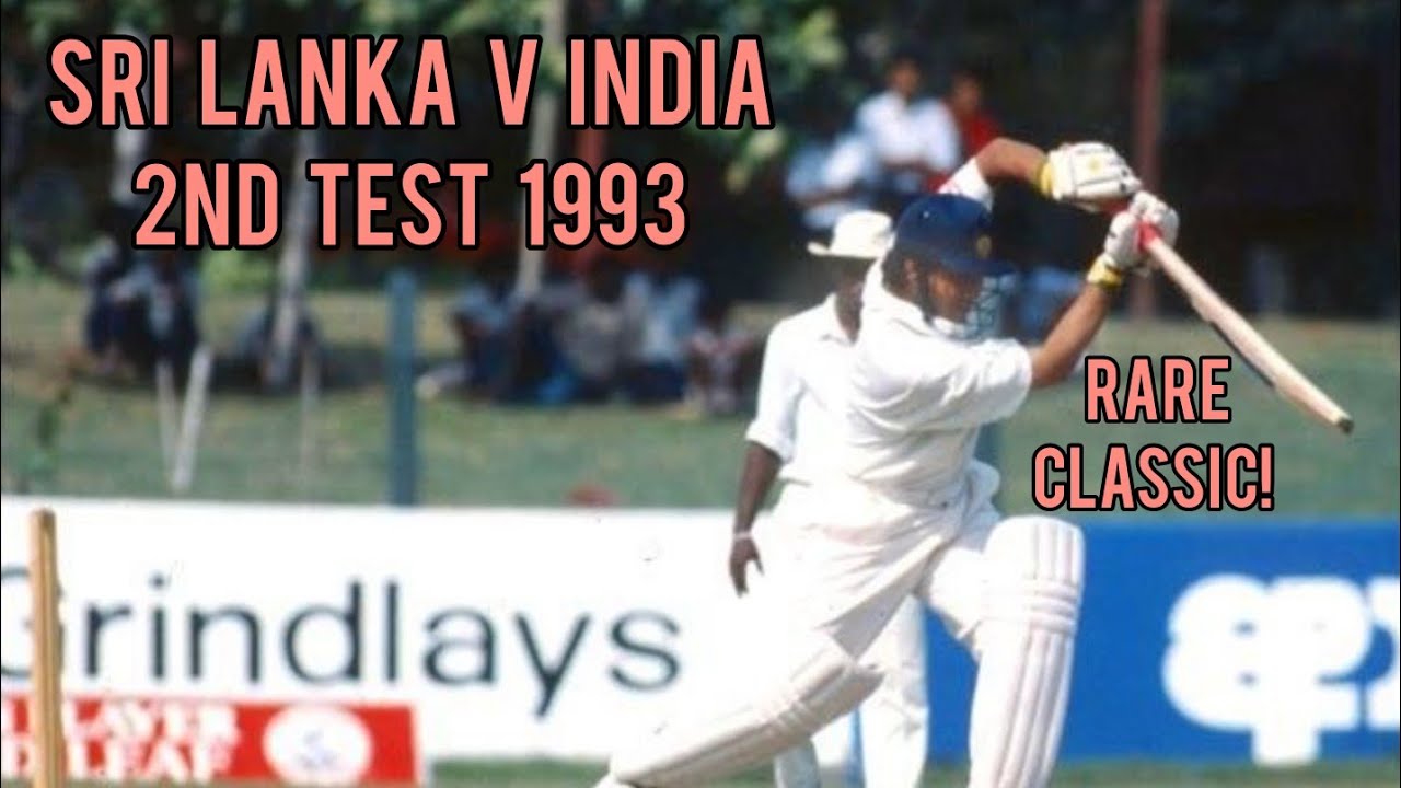 Rare Match Sri Lanka V India 2nd Test 1993 Full Highlights