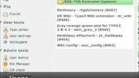 TYPO3 Extension: Dashboard