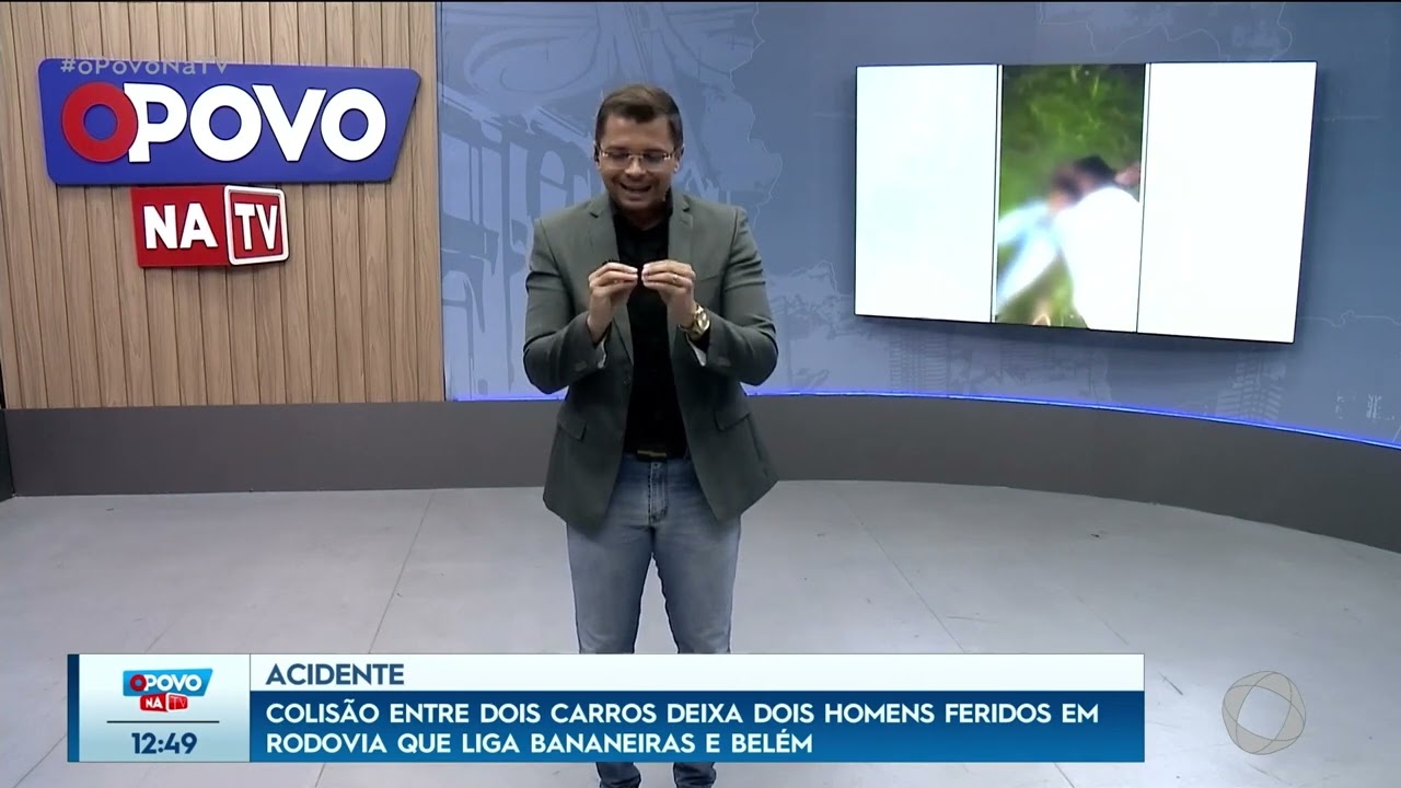 Colisão entre 2 carros deixa 2 homens feridos em rodovia que liga Bananeiras e Belém - O Povo na TV