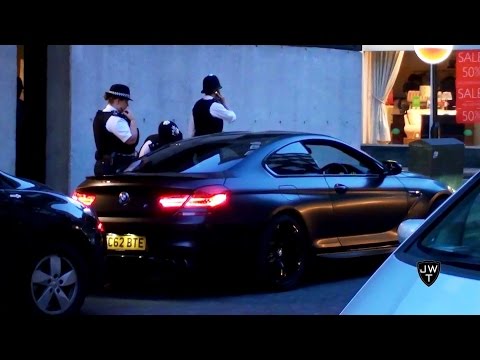 Matte Black BMW M6 F12 Pulled Over By The Police In London! & Accelerations!