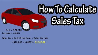 How To Calculate Sales Tax  How To Find Out How Much Sales Tax  Sales Tax Calculation