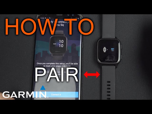 How to pair Garmin Venu to phone (Garmin Connect) - YouTube