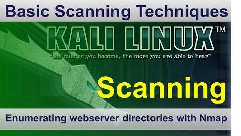 How to enumerate webserver directories with Nmap on Kali Linux
