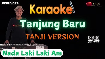 TANJUNG BARU KARAOKE LIRIK ||NADA LAKI LAKI Am||TANJI VERSION||AUDIO HQ||