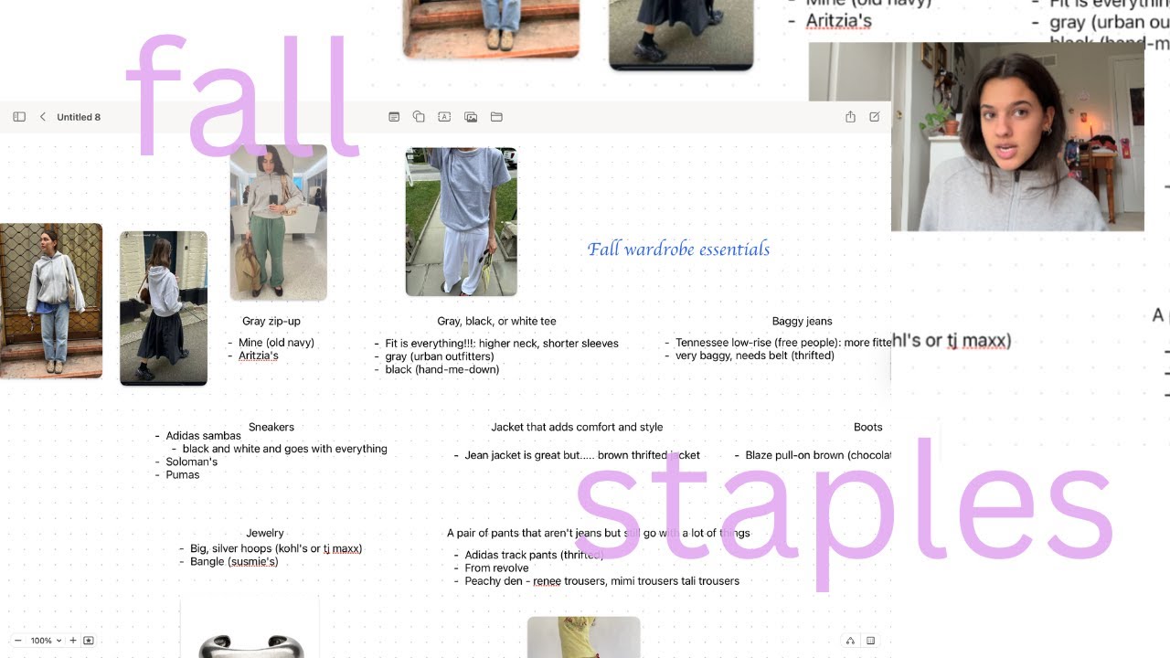 my fall fashion essentials 2025