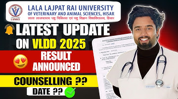 LUVAS VLDA Counseling Started 😍| LUVAS VLDA Cutoff 2025 | LUVAS VLDA Admission 2025
