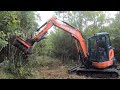 LOST IN A SWAMP!? Mulching For A Drainage Ditch With Prinoth M450e-900!