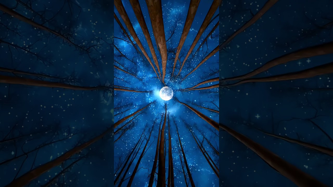 Moonlight Forest Calmness | 1 Minute Deep Relaxation 🌙