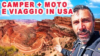 Camper 4x4 + Moto e viaggio in USA  Canyonland e MOAB  Giro del mondo