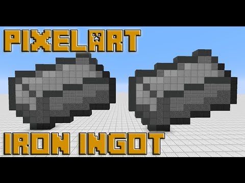 Let's do Pixel Art: Minecraft - Iron Ingot 