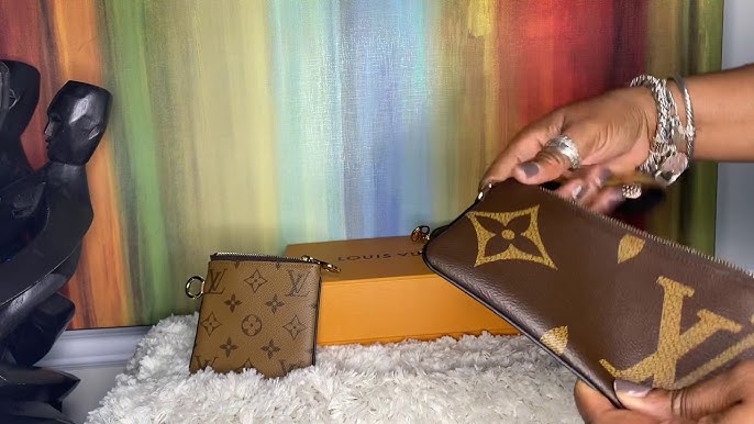 LOUIS VUITTON Reverse Monogram Lambskin LV3 Pouch 718520