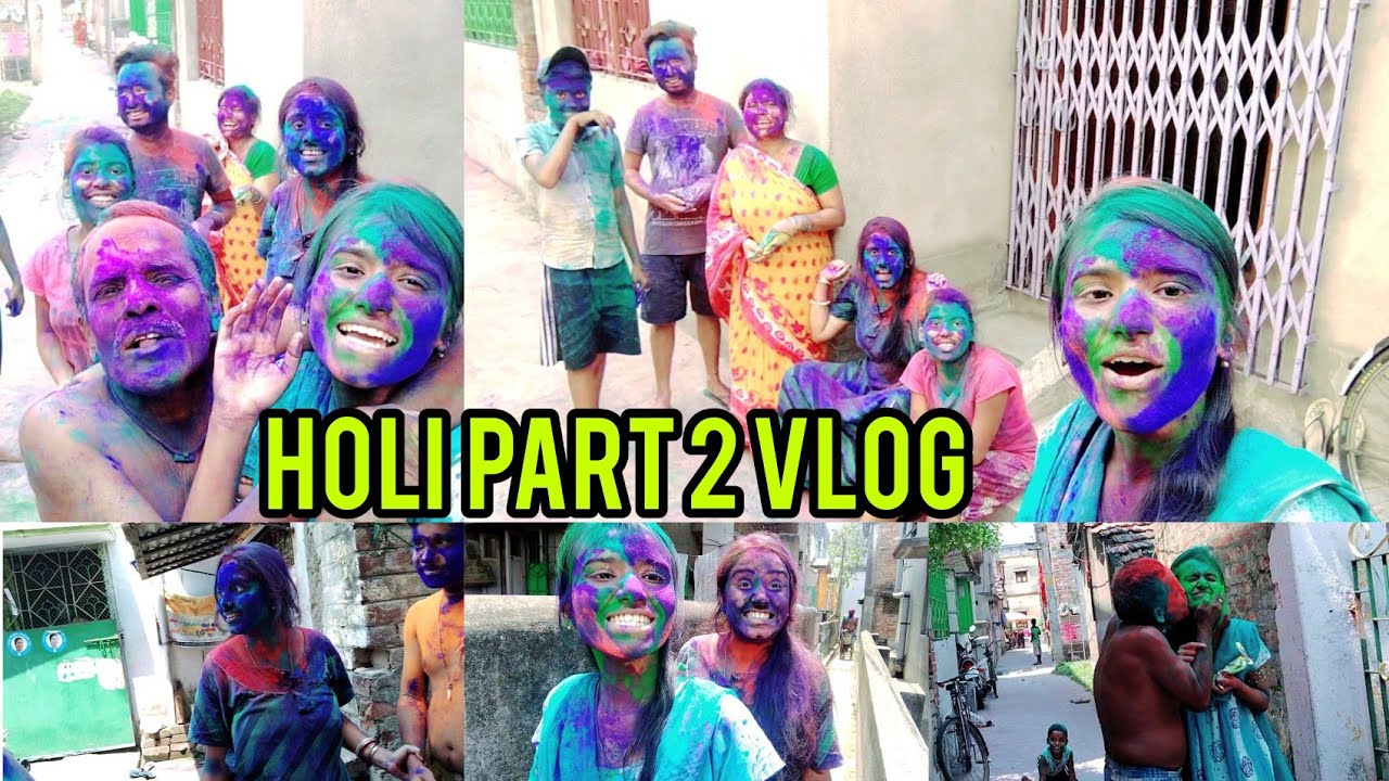 Akal Holi khela 2021😂😂 Viral Bengali Holi vlog@TinaSantraDas  vlog 48
