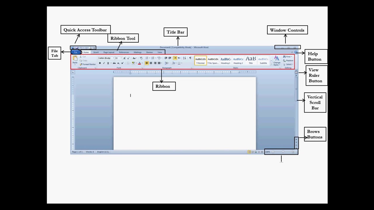 Full Tutorial Of Ms Word 2010 Interface  Ms Word 2010