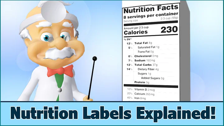 ¿Sabes cómo leer las etiquetas de nutrición? Aprende con el Dr. Smarty
