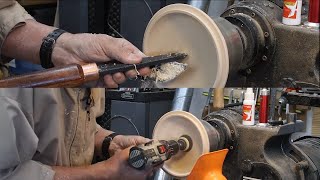 Finishing on the Lathe with Ack's Paste        Woodturning with Sam Angelo