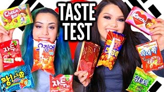 Trying Korean Candy! Treats Taste Test!
