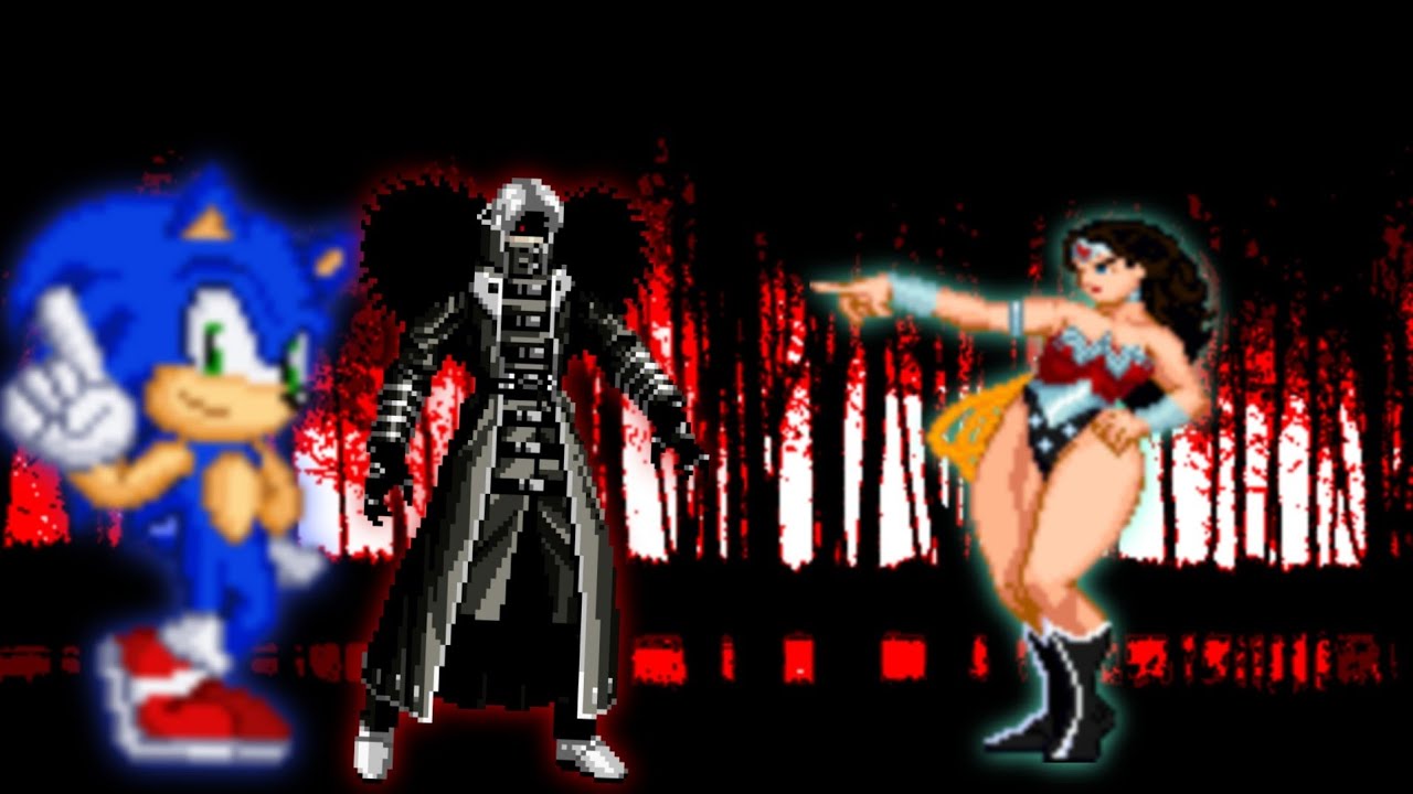 Kof Mugen TM | Sonic-KOFM & Negative Kyo Vs New 52 Wonder Woman