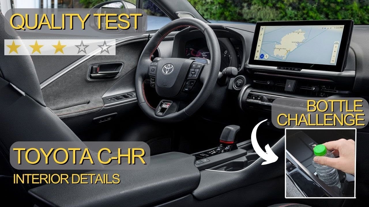 Toyota C-HR 1.8 Hybrid 140 PS (2024) | Good quality, smooth plastics! That SUV feels reliable...