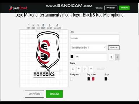 cara membuat logo sendiri brand crownd - youtube